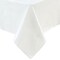 Threadmade Home Floral Embossed Print 3-Yard Cut-to-fit Vinyl Table Pad, White - 54"W x 108"L